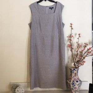 Premise Gray Striped Sheath Dress